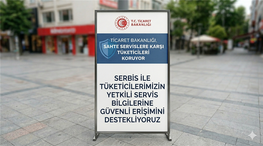 TİCARET BAKANLIĞI, SAHTE SERVİSLERE KARŞI TÜKETİCİLERİ KORUYOR; SERBİS İLE YETKİLİ SERVİS BİLGİLERİNE TEK VE GÜVENİLİR KAYNAKTAN ERİŞİM SUNUYOR