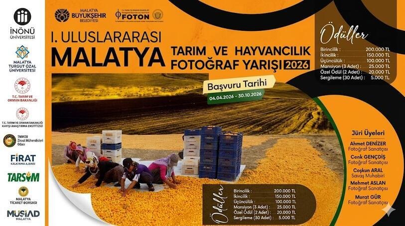 I. ULUSLARARASI MALATYA TARIM VE HAYVANCILIK FOTOĞRAF YARIŞMASI 2026